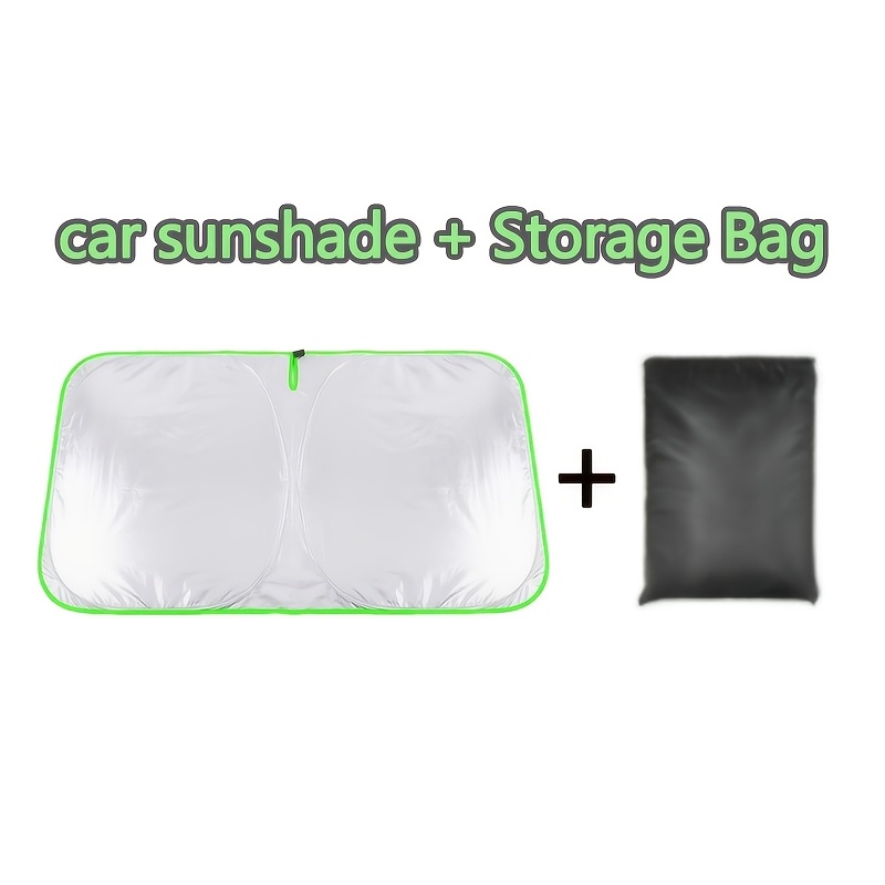 TEMU Upgraded Universal Car Windshield Sunshade, Foldable Car Sun Visor, And Store, High- Heat Insulation Material, Blocks And , Effectively Against