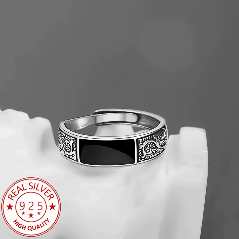 925 Silver Plated Adjustable Ring — Elegant Versatile Design
