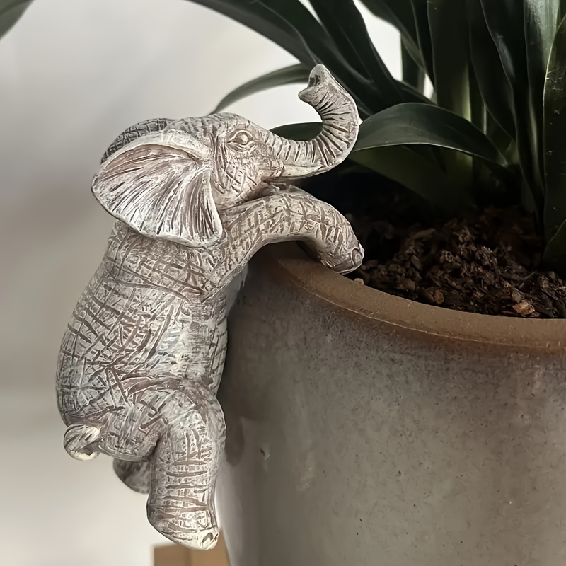 

Elephant Hanging - Resin Garden And Balcony Decoration, Perfect Gift For Animal Enthusiasts, Aestheticianresidential Decoration