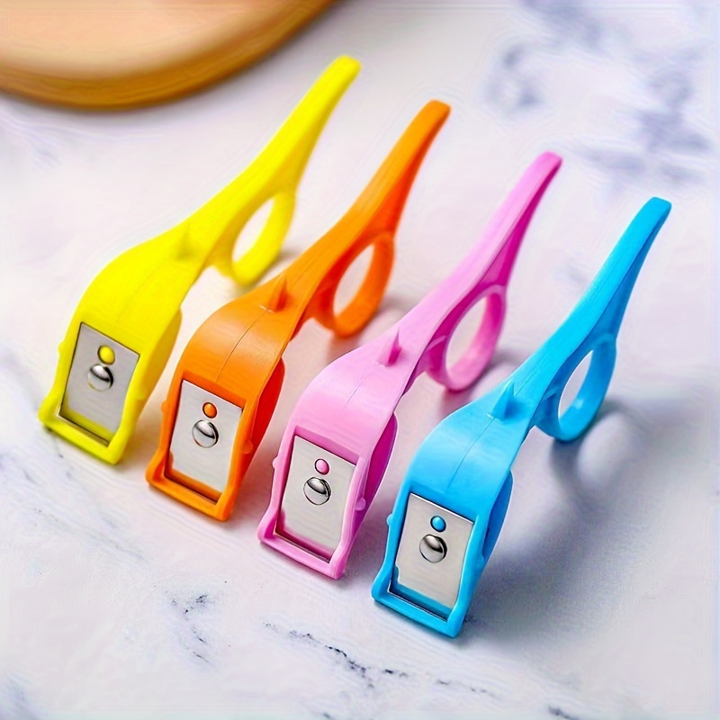 TEMU 1/4 Fruit Peeler, Vegetable Peeler, Creative Peeler, Multifunctional Peeler, Potato Peeler, Ring Handle Orange Peeler, Kitchen Peeler, Melon