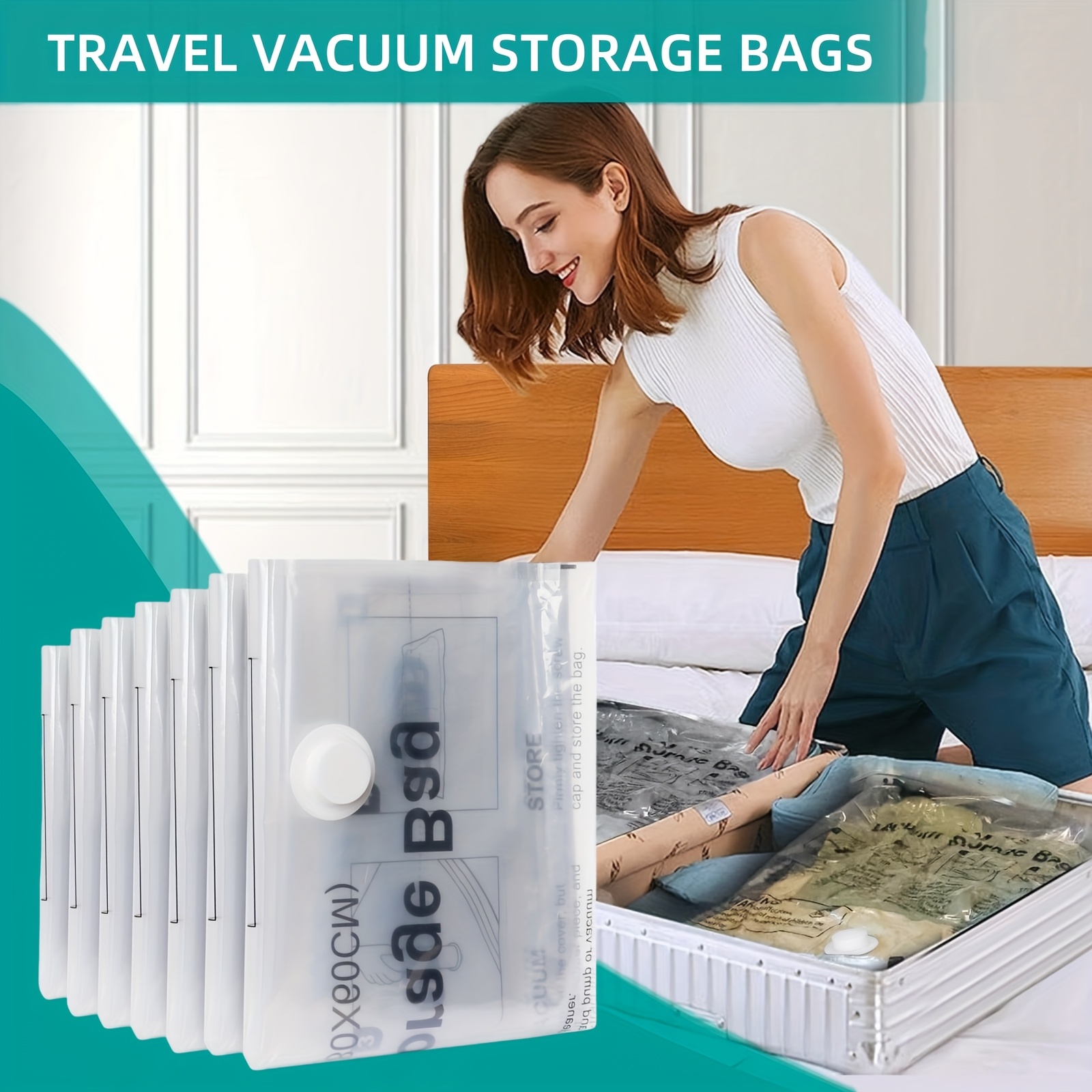 Travel Vacuum Amazon Space Saver Bags Pack Large VacPack Space