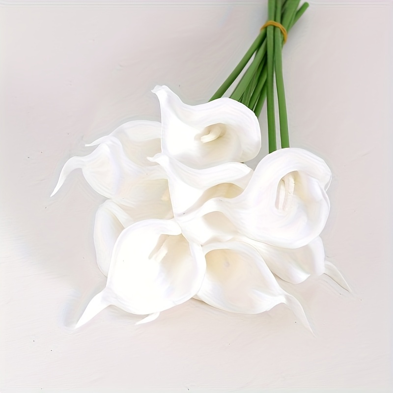 10 Calla Lily Artificial Flowers, High Simulation Touch, Wedding Banquet Hotel Decoration Fake Flowers, Room Decoration Ornaments That Never