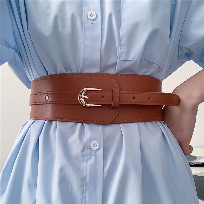 chic womens elastic wide belt in versatile - Temu