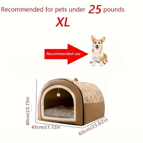 a pet dog bed for featuring a larger and thicker oval design with a handle suitable for pets weighing up to 88 and easy to clean