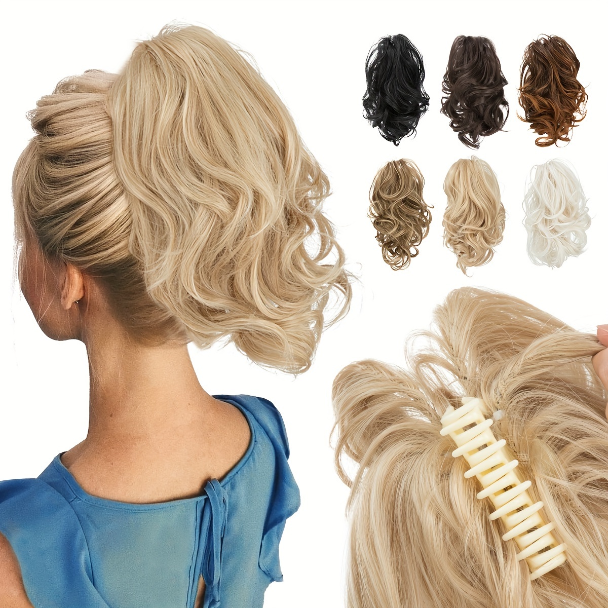 

Elegant And Ponytail Extension - Sarla Brand - Adjustable Style - Suitable For White Hair - - Any