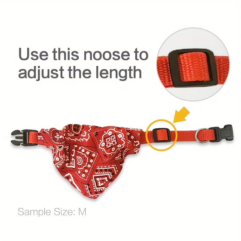 Bandana print hot sale dog collar