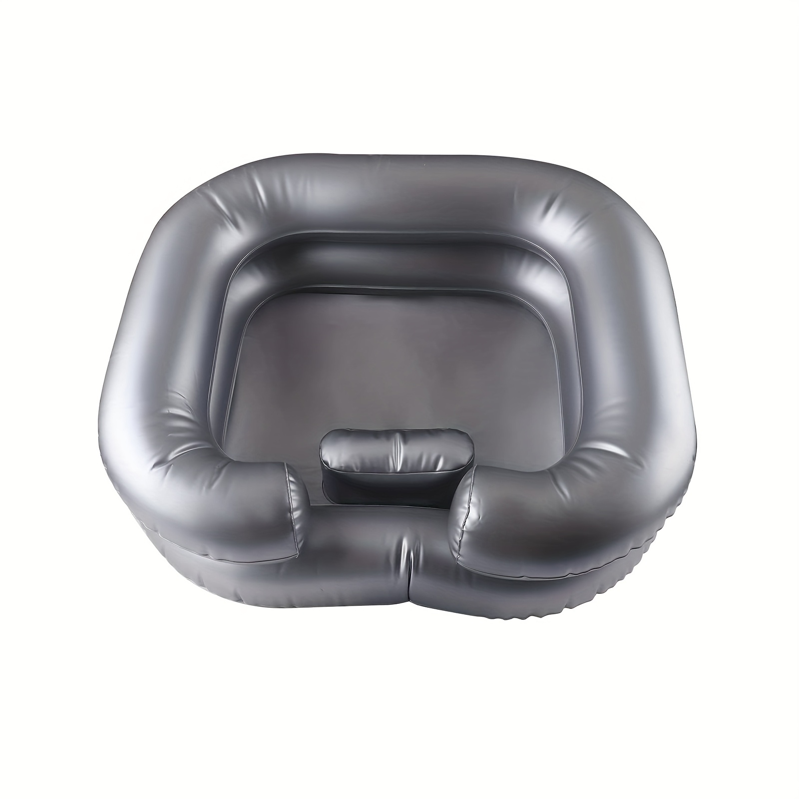 Image of Upgraded Portable Inflatable Hair Washing Basin, Perfect For Hair Cutting Coloring, Washing Hair Lying Down