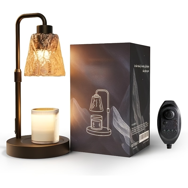 TEMU Dimmable Candle Lamp For Jar Candles With 2 Bulbs, Candle Lamp With Timer, Height Adjustable Wax Melts Lamp, Birthday Gifts For Women Mom, House