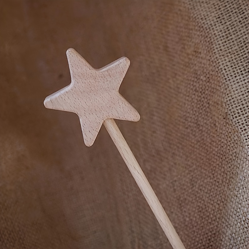 

High-quality Wooden Star Wand - Birthdays, Mother's Day, Graduations & More - Table Centerpiece & Party Decor