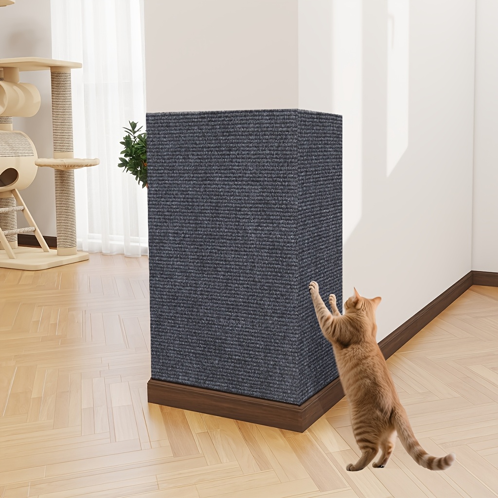 TEMU Tabla rascadora para gatos, Alfombra/rasqueta autoadhesiva para gatos, Tapete para piso: Fácil de pegar, cortar y limpiar. Duradera y resistente