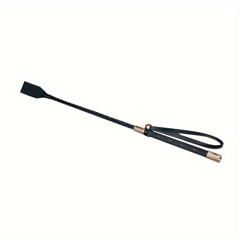 

Equestrian Riding Crop With Wrist Loop, Pu Leather Short Horse Whip, Comfortable Grip Dressage For Training And Performance