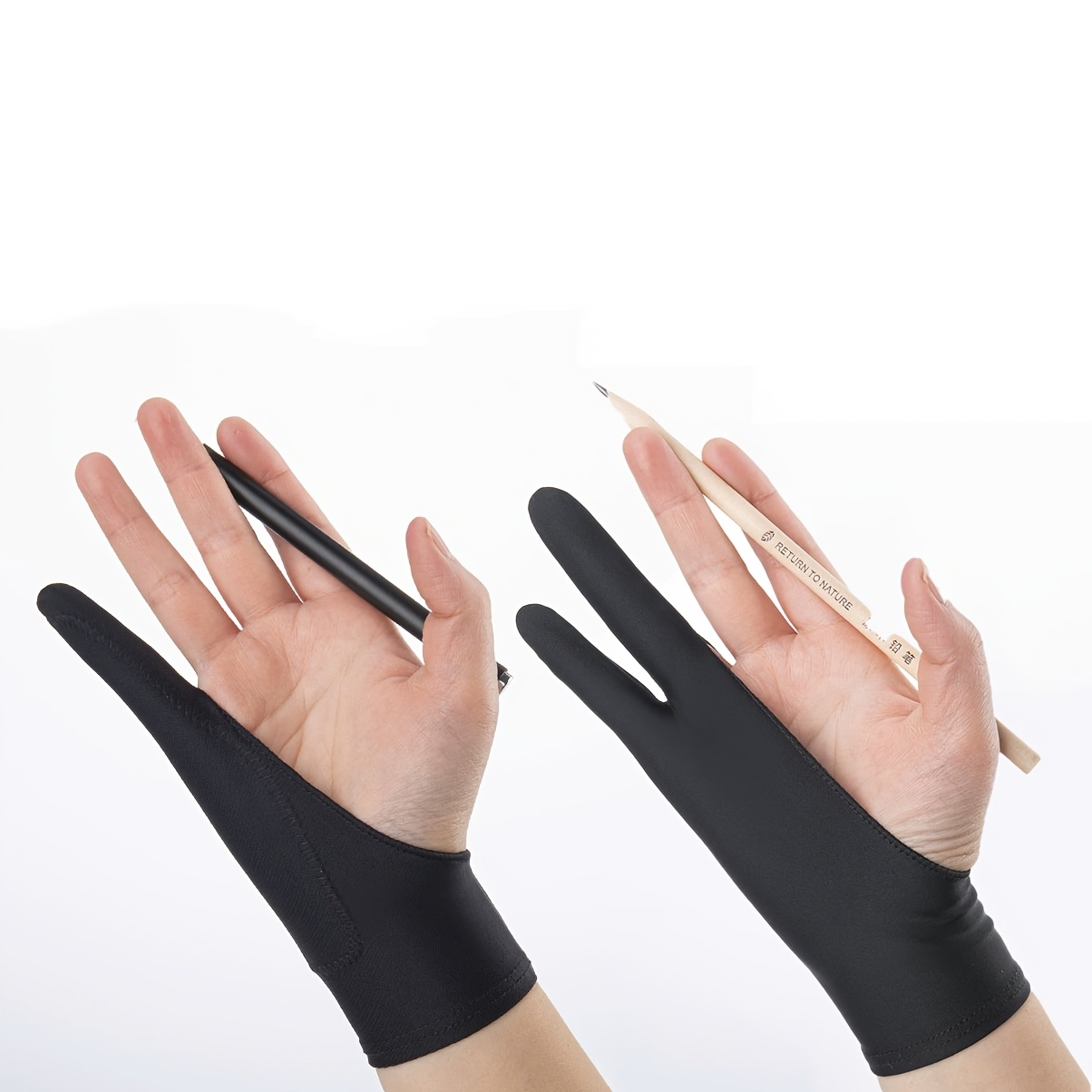 TEMU Doigtiers à Peinture, Lot de 2 Doigtiers Simples et , Outil de Dessin pour Tablettes, Planchettes à Dessin et sur Papier, Réduit la Friction