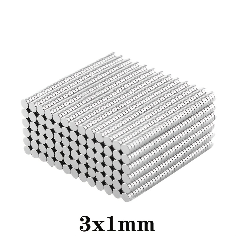 

350pcs Neodymium Magnets, 3x1mm Round Disks For Refrigerators & Office Use - Metal Magnets By Xiongchuci