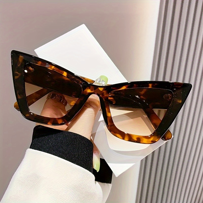 

Oversize Cat Eye For Women Retro Leopard Fashion Anti Glare Sun Shades For Vacation Beach Party