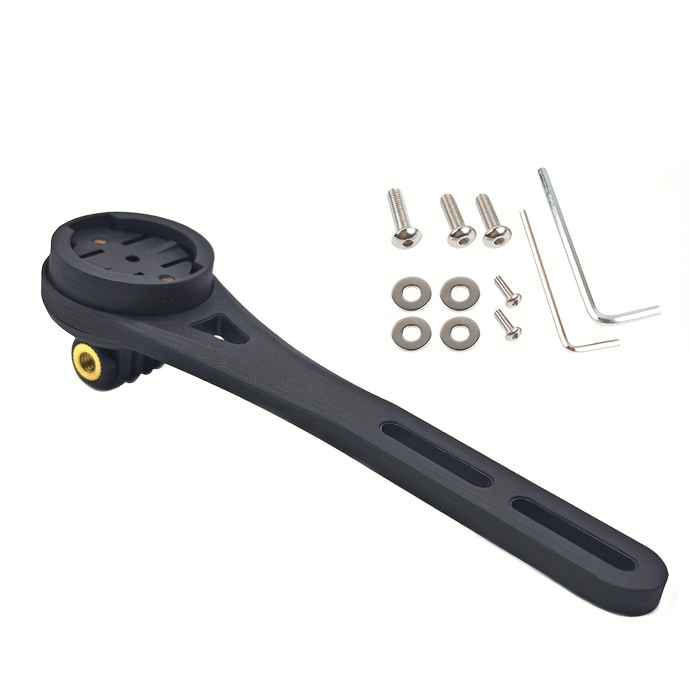 TEMU 1pc Bicycle Computer Handlebar Mount, Suitable For Mountain And Road Bike Gps Speedometer Holder, Road Odometer Base, Speedometer Extension