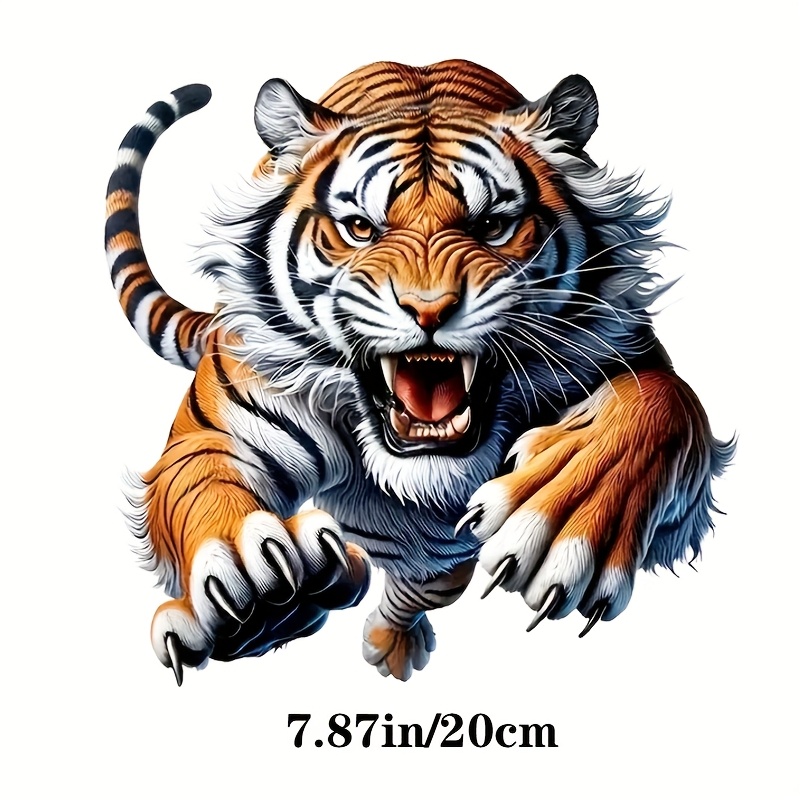 Image of Tiger Personality Car Stickers, Scratch Creative Car Stickers, Refrigerator Stickers, Computer Stickers