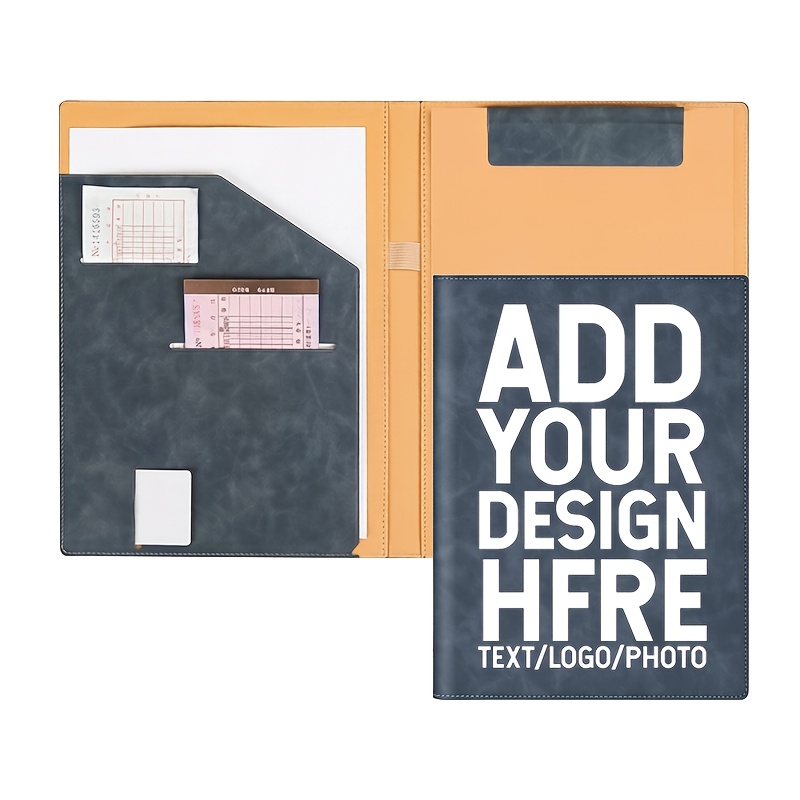 TEMU A Multifunctional Folder That Customized With Colorful Logos, Text, Or Photos. In Colors, This A4 Folder Is Suitable For Office Use, Meeting ,