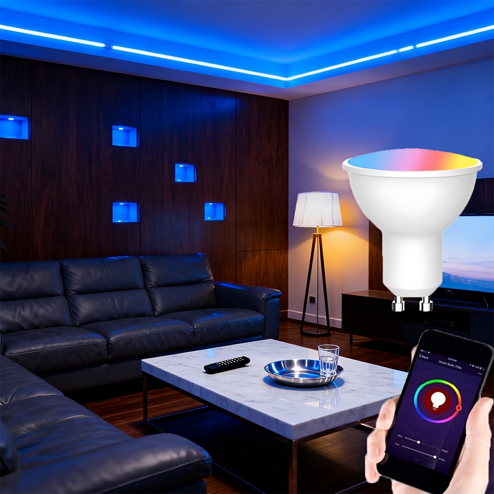 6pcs GU10 WiFi Smart Bulb with Color Changing Features