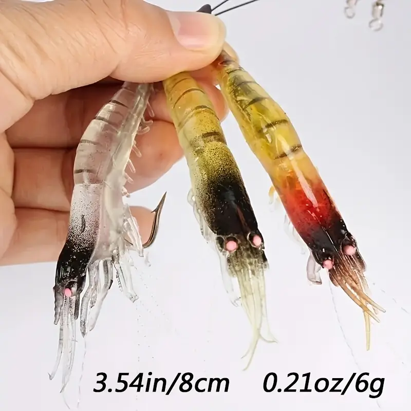 Set Esche Da Pesca Morbide - 8 Pezzi Con Ganci, Per Trota, Salmone E Pesci Grossi - Foto 3