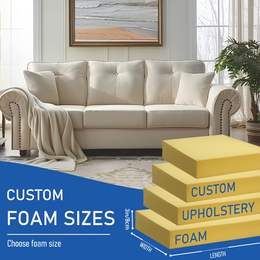Sofa Cushion Foam Seat Pads Cut To Size Meilleur 35/50D 4inch/10cm