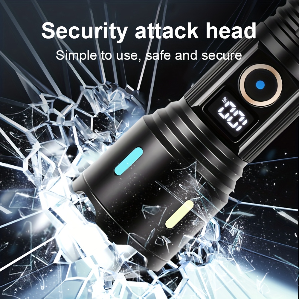 USB Rechargeable Powerful LED Flashlight with Long Range 800m