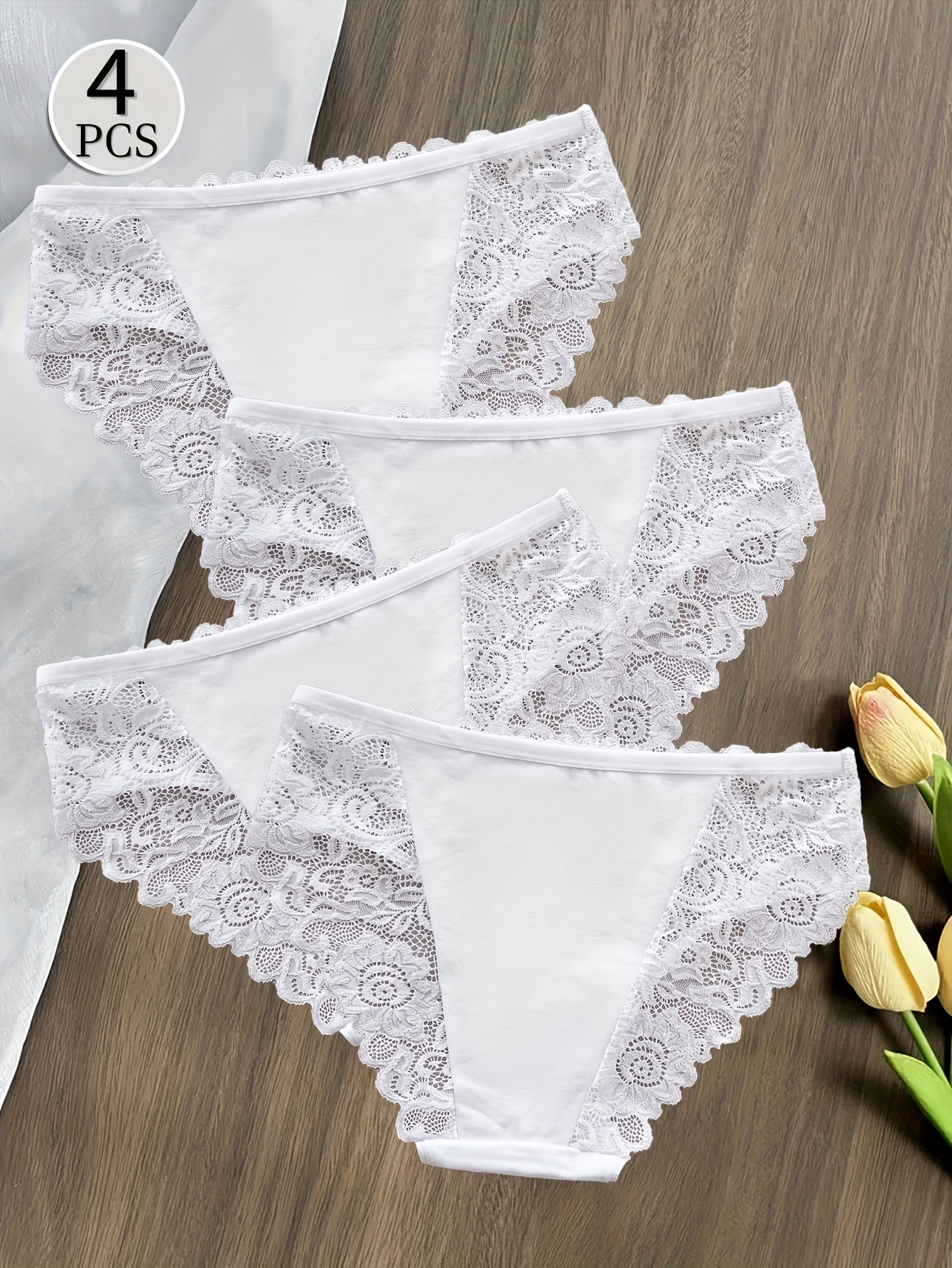 Encaje Calzones Blancos Mujer Calzoncillos De Encaje Para Mujer