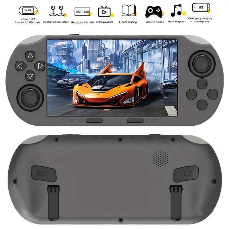 SF3000 Open-Source Handheld Game Console — Portable Device with Linux System, Combining Vintage Gaming and Multimedia Features, Equipped with Rechargeable Battery, Supports USB/Battery Power, Multilingual Support, Ideal for Video Playback, Music