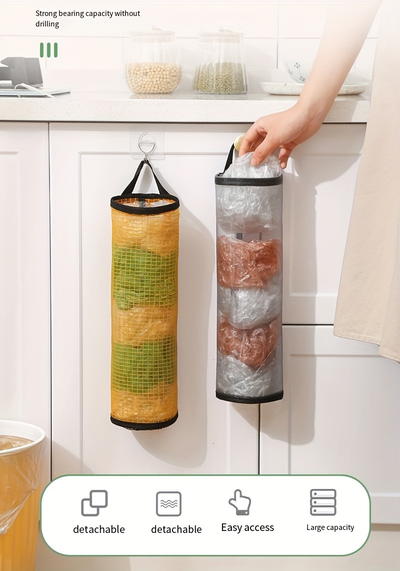 2pcs portable kitchen storage bags with card machine holder multi purpose no power needed details 0