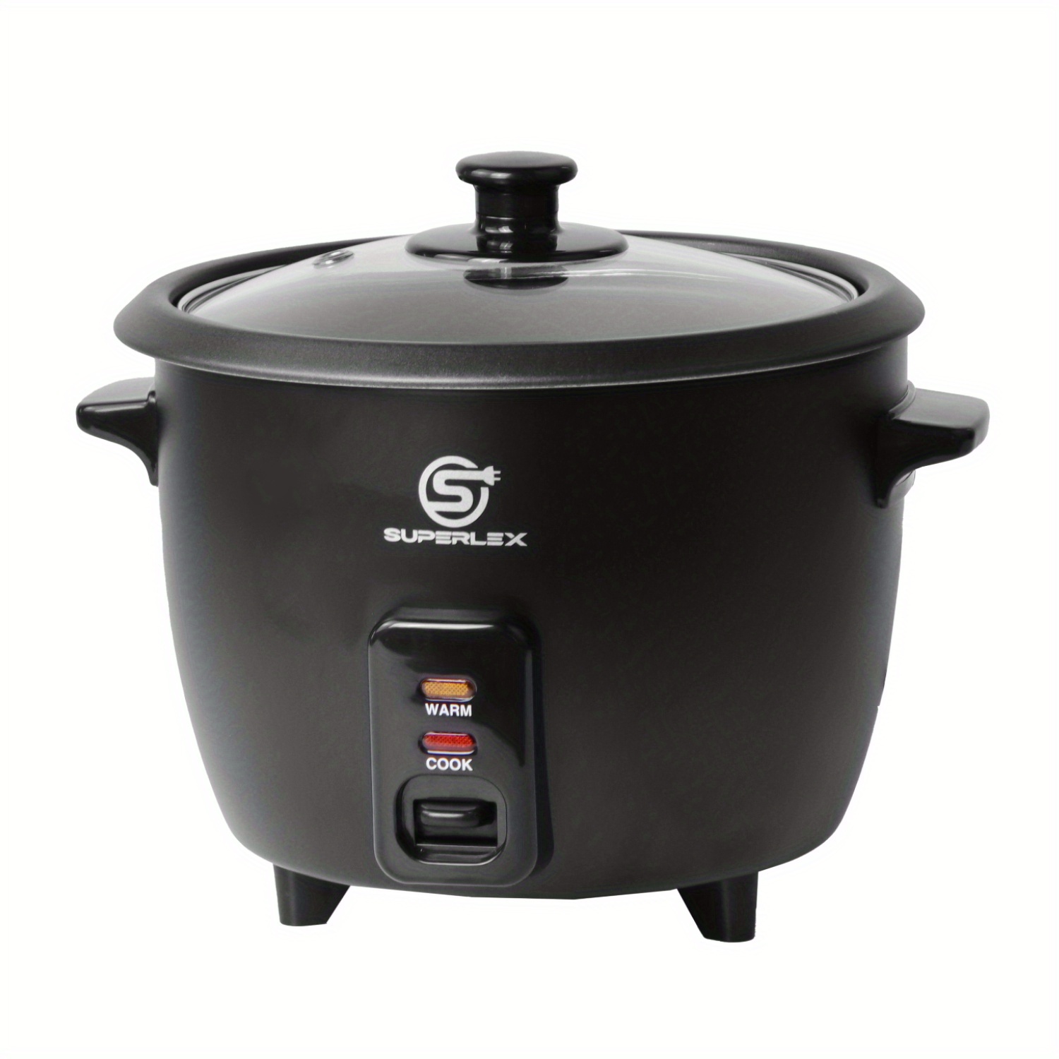 Superlex 1l Small For Rice Cooker And Steamer, Automatic Cook/, Pot, With Measuring Cup And Spatula For Rice/vegetables