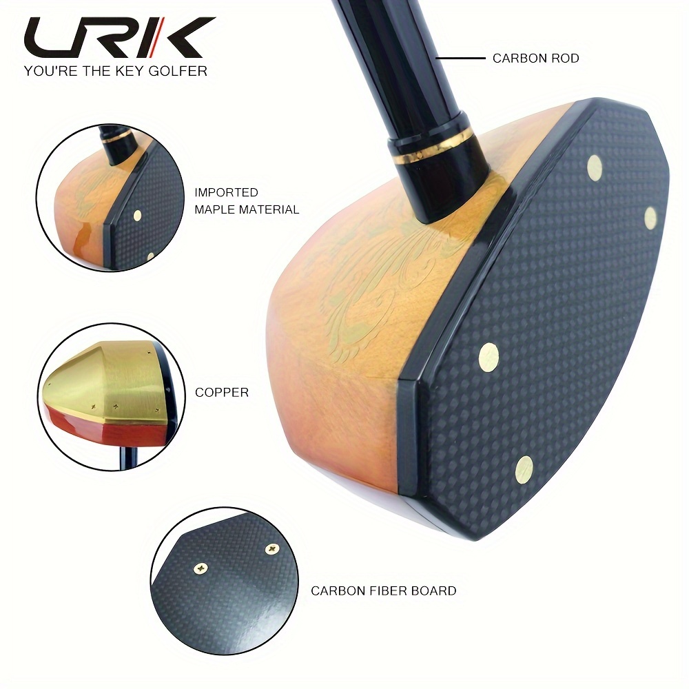 carbon fiber golf putter wood head carbon fiber shaft suitable for parks indoor use training golf accessories details 1