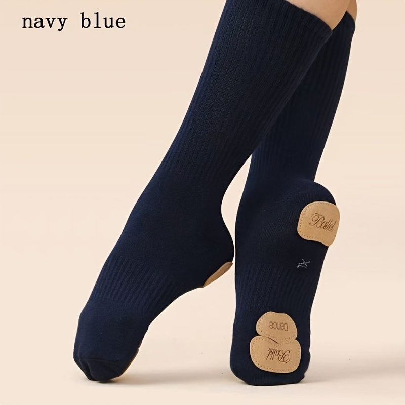 Image of Modern Anti-slip Dance Socks With Cat Claw Design - Light Purple, Breathable Knit Fabric, Non-slip Grip For Dance Practice & Casual Wear, Dance Socks, Smooth Texture, For Teenager