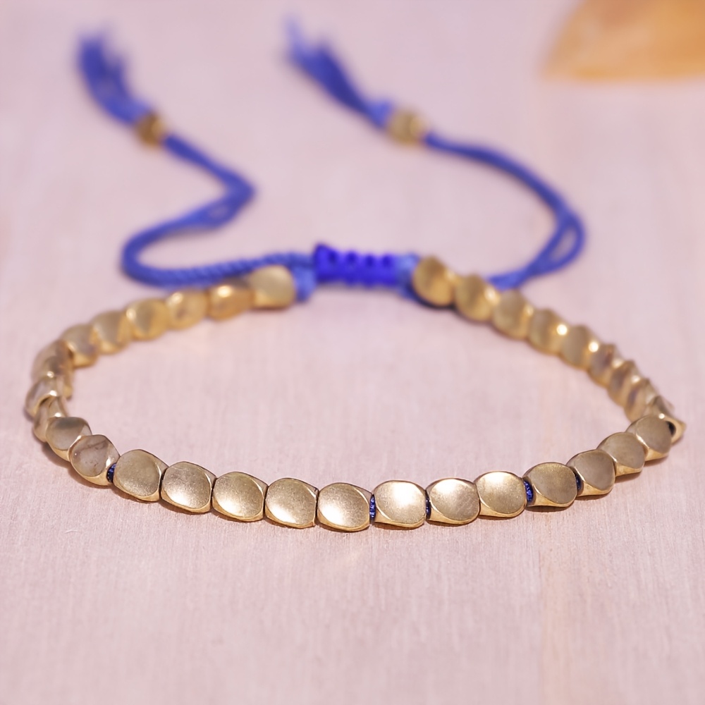 Boho Adjustable Tibetan Copper Bracelet for Men