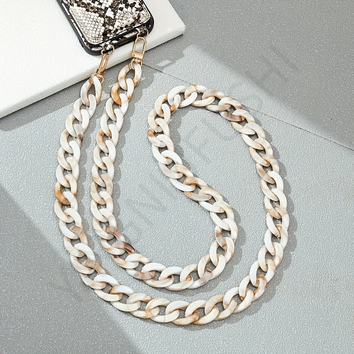 1pc Long Crossbody Mobile Phone Pendant, Versatile Mobile Phone Pendant, Women's Diy Mobile Phone Case Be Single Back
