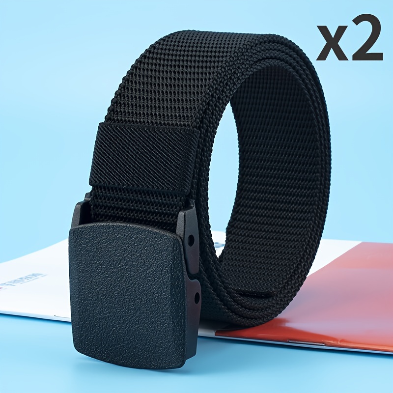 Quick-Drying Nylon Belt for Men with Plastic Buckle