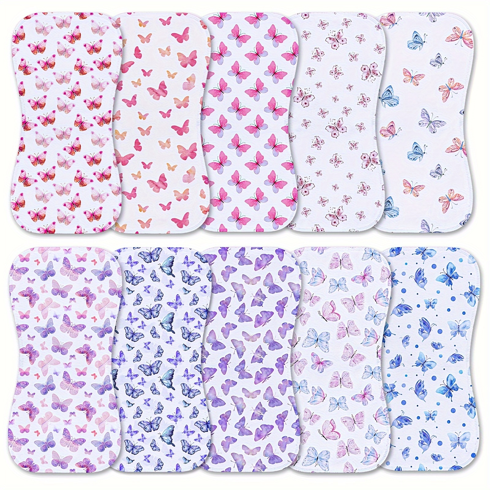 

10-pack Burp Cloths For Baby Boys And Girls - Baby Burp Cloth, Baby Washcloths, Burp Rags, Large Neutral Burp Clothes For Newborn