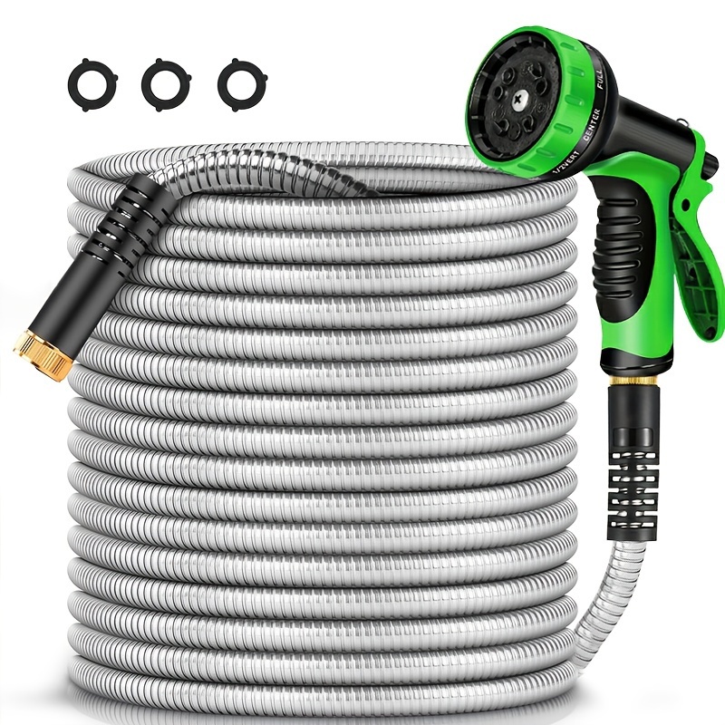 

Hose, Ft Steel Hose, Puncture And , 10 Nozzles, Duty Hose, To The , -tangle, -kink For And Handling