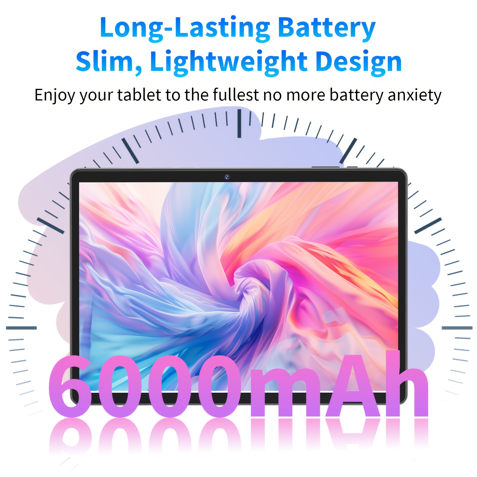 New Tablet PC, 24GB(4GB+20GB) RAM, 128GB ROM + 1TB Expansion Support, 1280x800 IPS, 5G WiFi, Large Screen Tablet (without Sd Card&adapter), Valentine's Day Gift, Optional Versions: [Tablet with Keyboard, Mouse, Stand Case, Stylus]/[ Tablet ONLY]