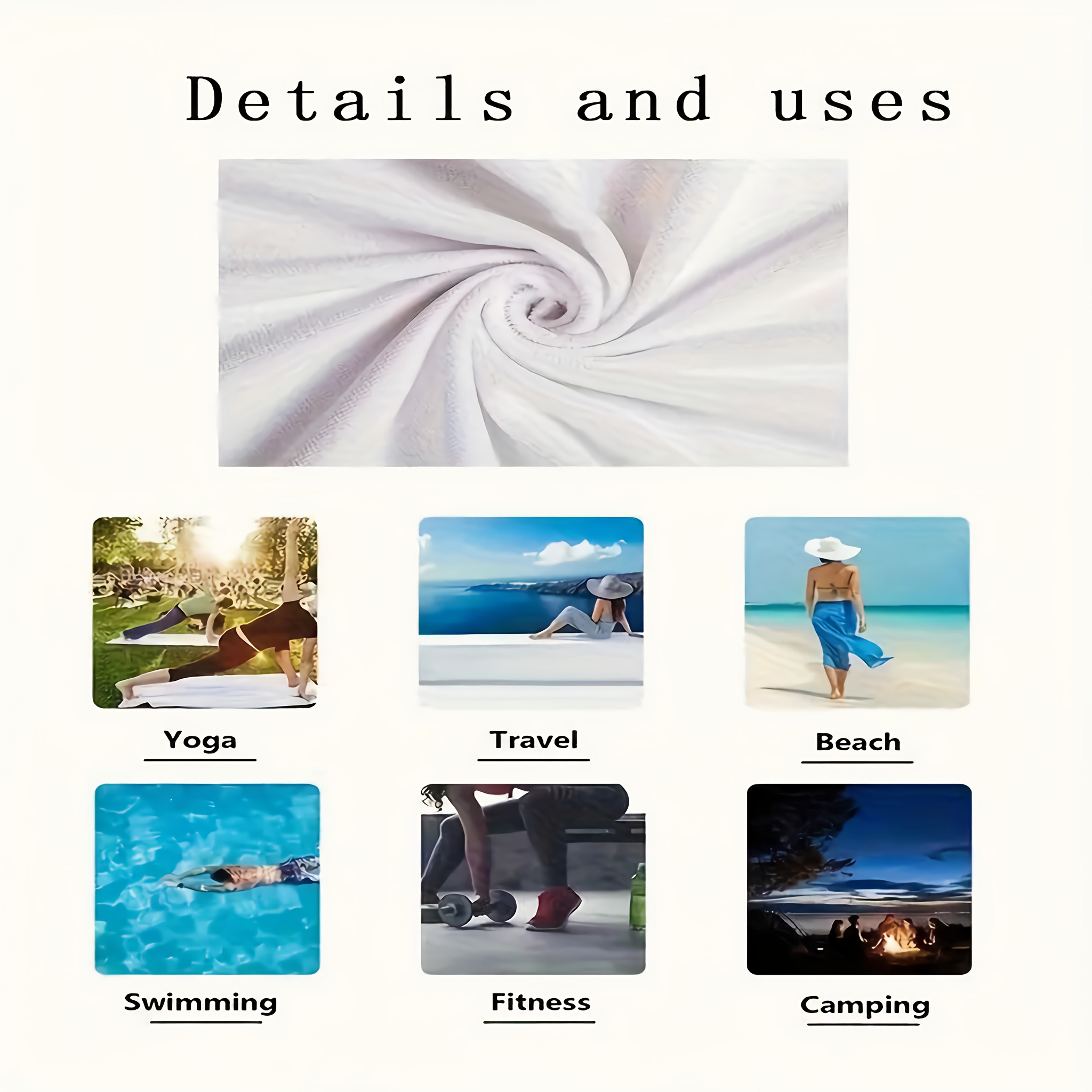 Custom Photo/Logo/Text Beach Towel for Beach Vacation