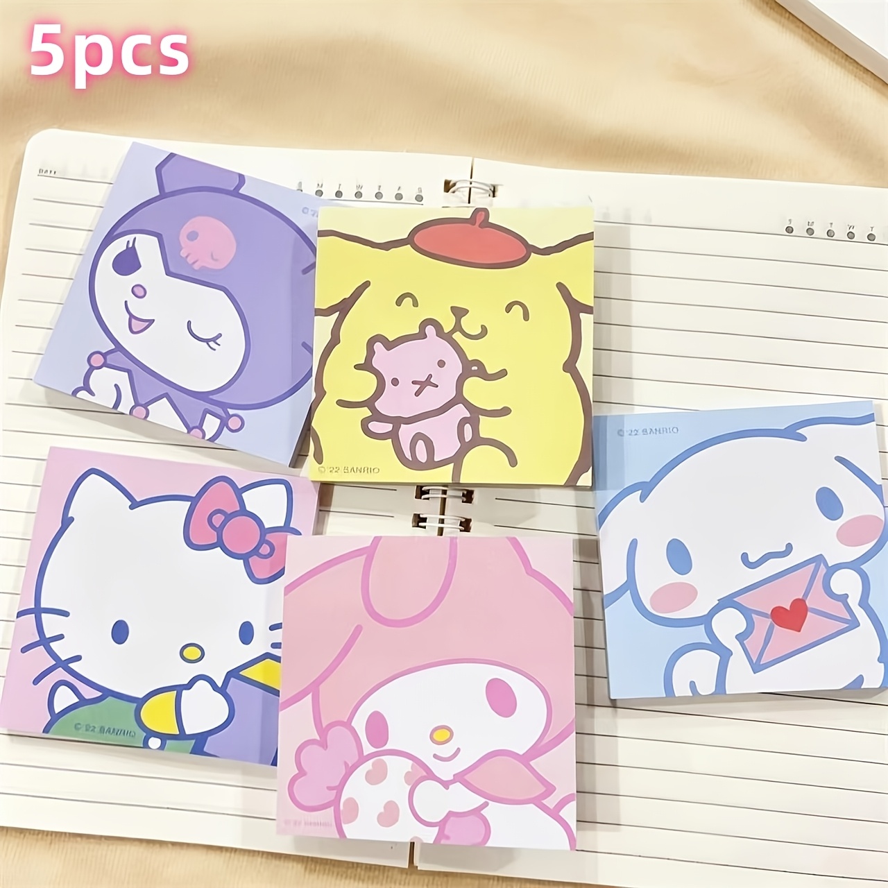 cute cartoon sticky note pad genuine adorable pattern high aesthetic v 50 sheets thick paper per book smooth writing and ink proof solid texture full of girly heart suitable for student note taking highlighting and daily reminders