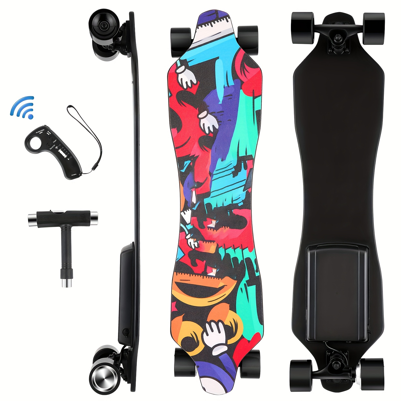 

Caroma Electric For Adults, 11 Mph Top , 9 Miles Range, Portable E Skateboard With 4000mah Battery, , 72 Mm Pu Wheels, 37-inch For Adults, Supports Up To 220 Lbs