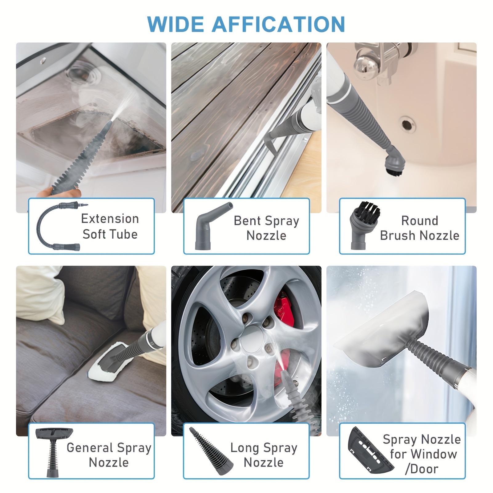 1Set Portable Handheld Steam Cleaner - Image 4