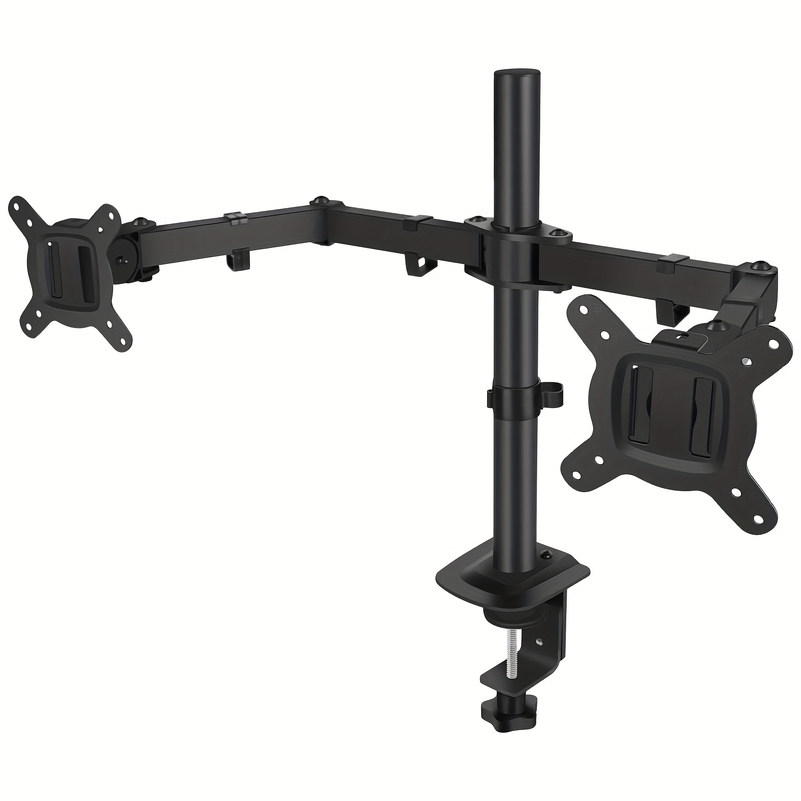 E-shop Hochleistungs-Monitorarmhalterung aus Eisen mit Doppelbildschirm und verstellbarer Höhe & Winkel - 15"-32" Dual-Display-Schreibtischständer,