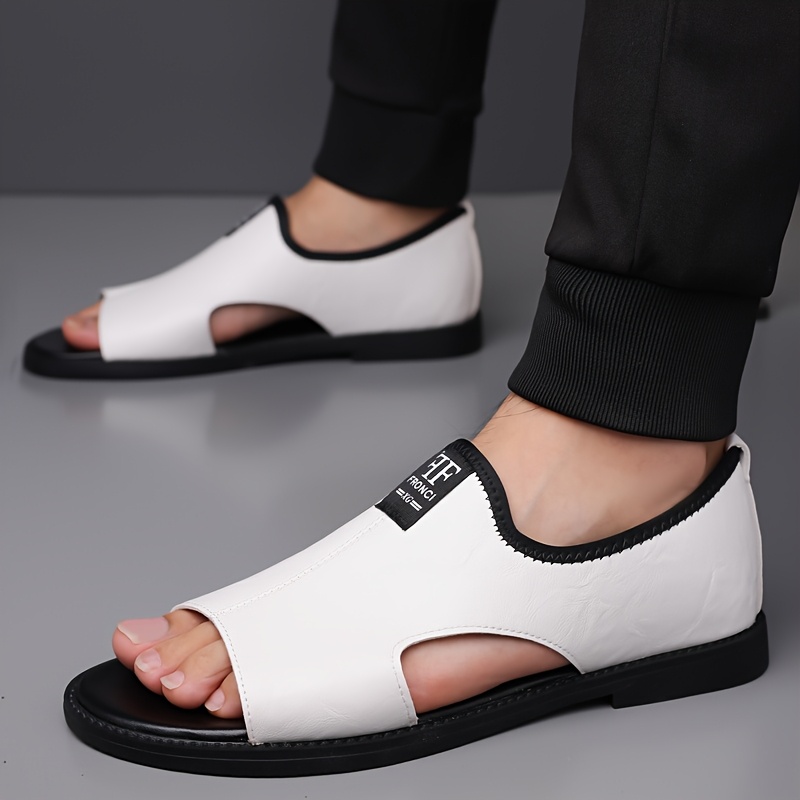 a pair of summer sandals trendy open toed loafers beach vacation details 4