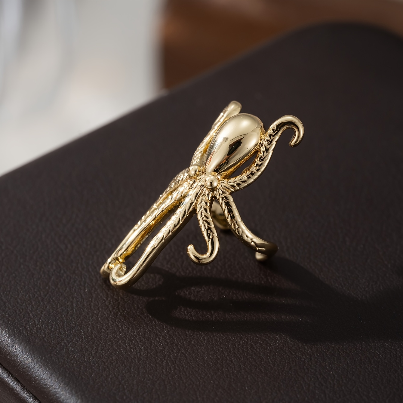 1pc Exaggerated Niche Ocean Ear Bone Clip, Copper Material, For Parties, Music Festivals And Special Occasions