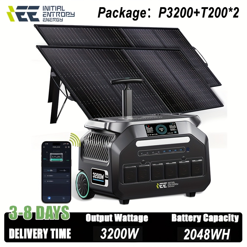 POWERBOX Station Solaire Avec Lampes LED – Générateur Nomade Pour Camping