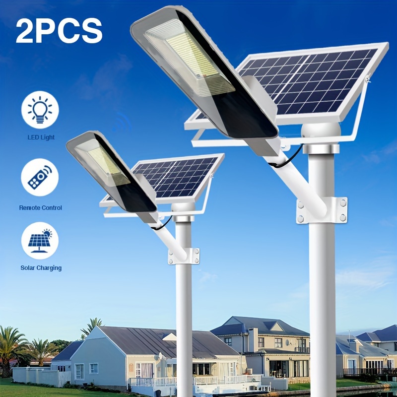 

2 Pack Strong Bright Solar Street Lamp 357led Solar Lamp 6000mah Early Charging Lighting , Street Lamp.