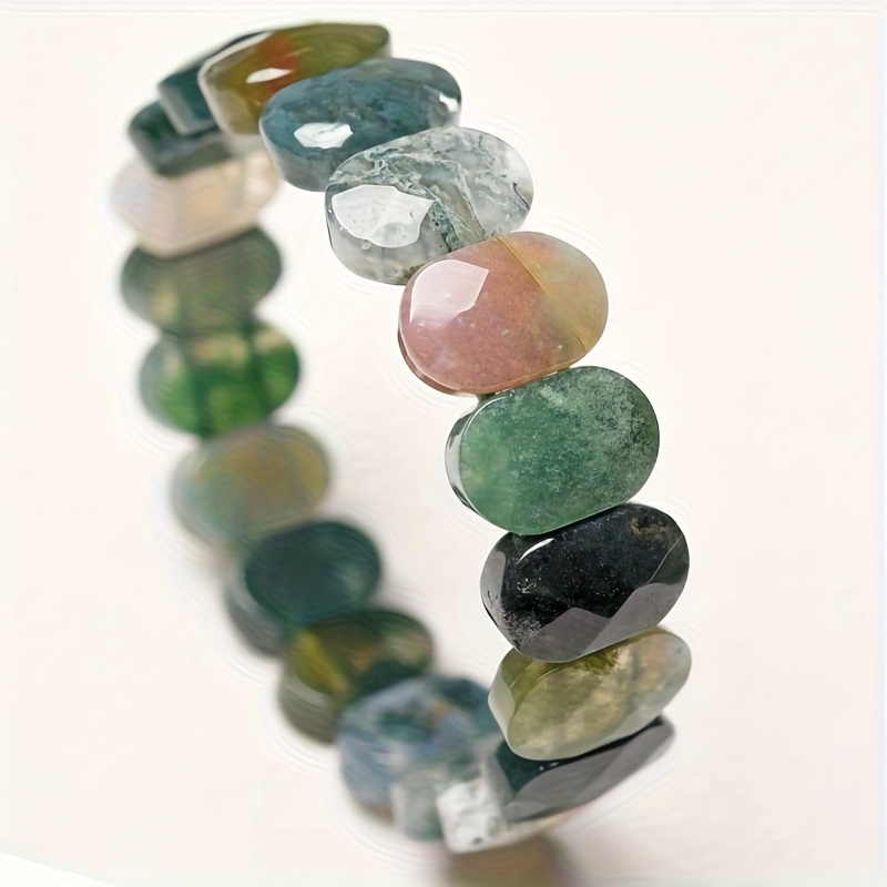 Image of Natural Stone Bead Bracelet Pure Handmade Craft, Bohemian Style For Anniversary Celebration, Birthday Party, Christmas For 11 Festive Gifts