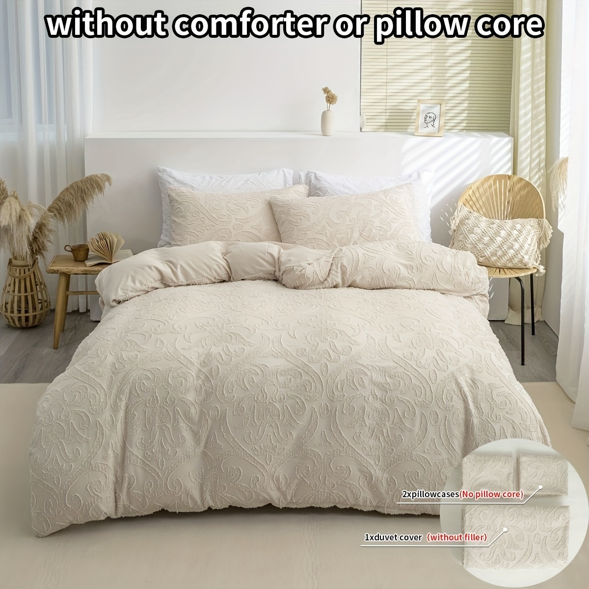 ClearloveWL Duvet Cover Set, Microfibre Polyester Plain Duvet Cover Set  -Utlra Soft Breathable Quilt Bedding-With Pillowcases Floarl Pattern  Printed Duvet Cover(2/3 Pc Set) : : Home & Kitchen