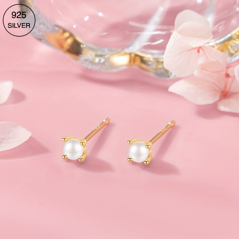 S925 Sterling Silver Mini Earrings for Daily Wear