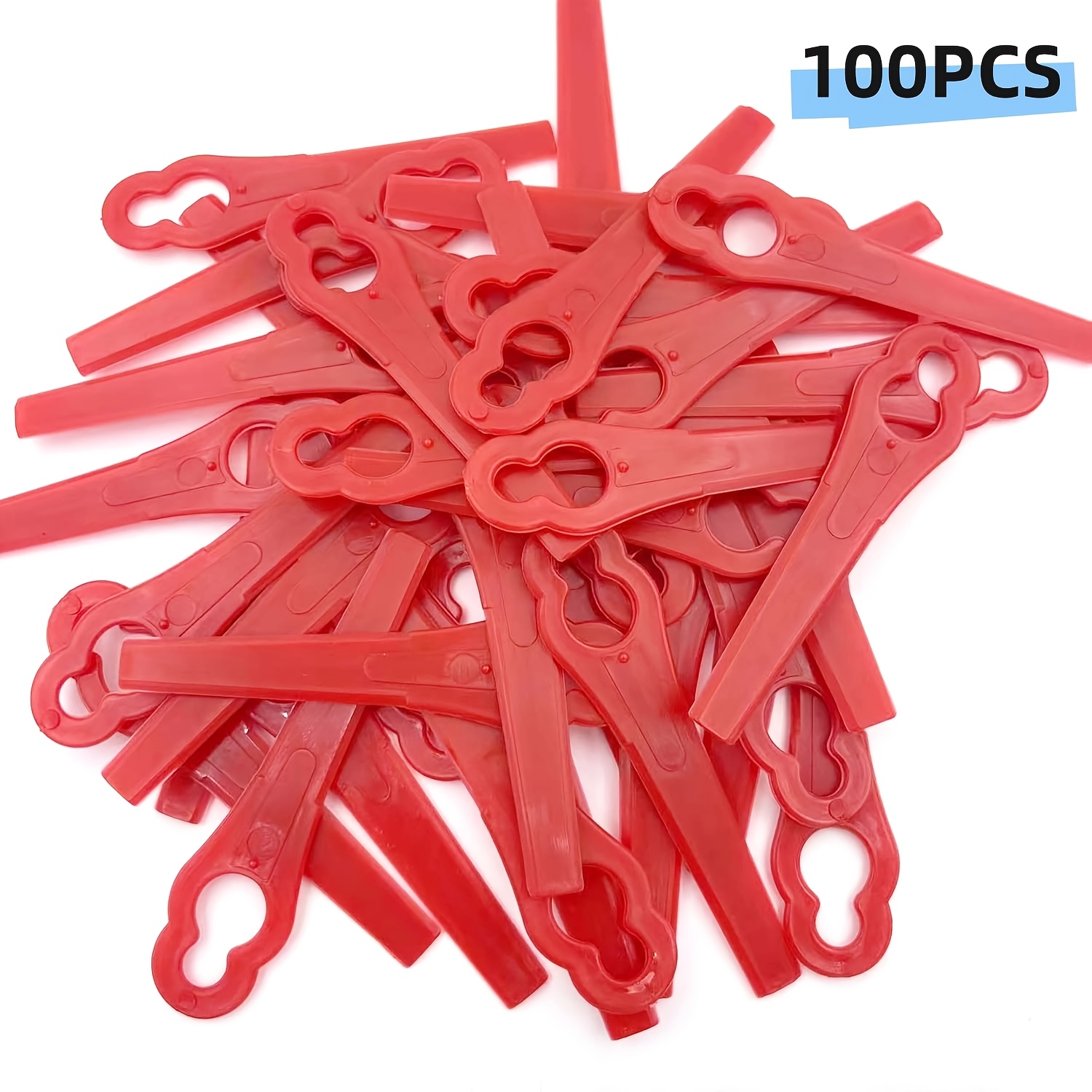 Image of 50/100/300pcs Plastic Grass Cutting For Outdoor Yard, Garden, Lawn Trimming, Electric Tool, Lawn Mower Replacement